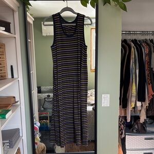Pact Striped Sleeveless Dress